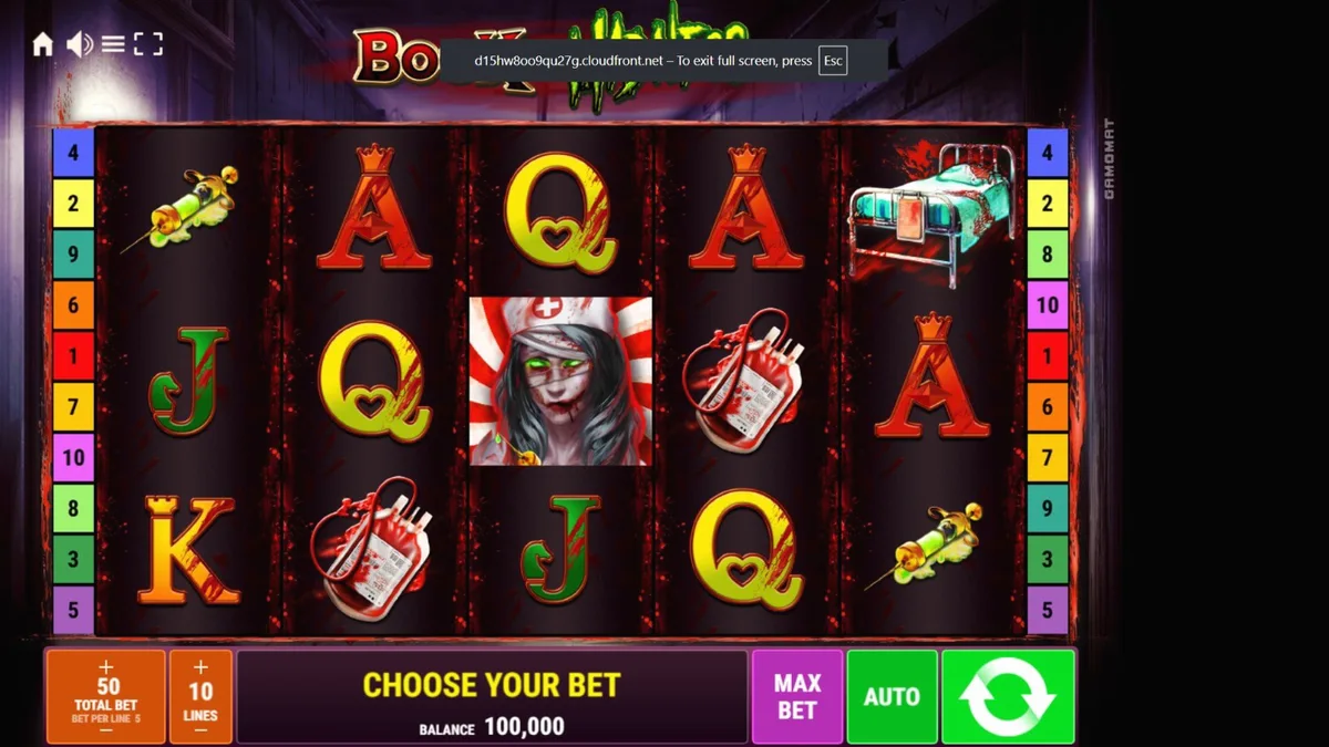 Book of Madness Deluxe slot game horror theme
